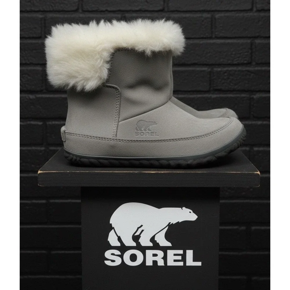 🔥SOREL 🩶Women's Nakiska Rubber Bottom Winter Boot.‎ Suede Fur Lined Sz6 $109